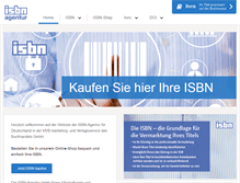 Tablet Screenshot of german-isbn.de